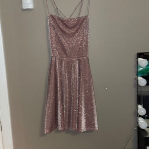 a pink cashmere homecoming dress